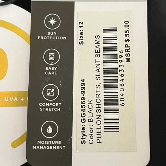 TAIL‎ Black Pullon Slant Seam Shorts - Picture 7 of 7